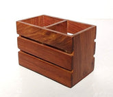 Wooden Cutlery Cum Stationary Holder Pen Pencil Organizer - Decorlay